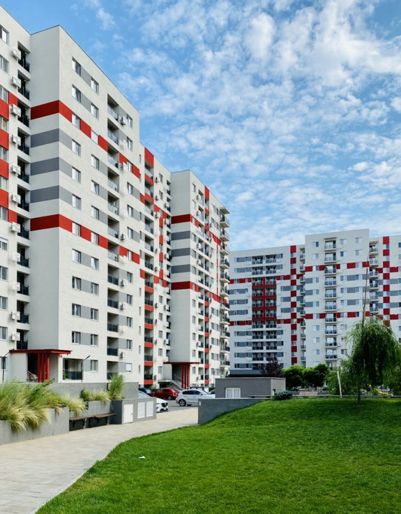white and red concrete building